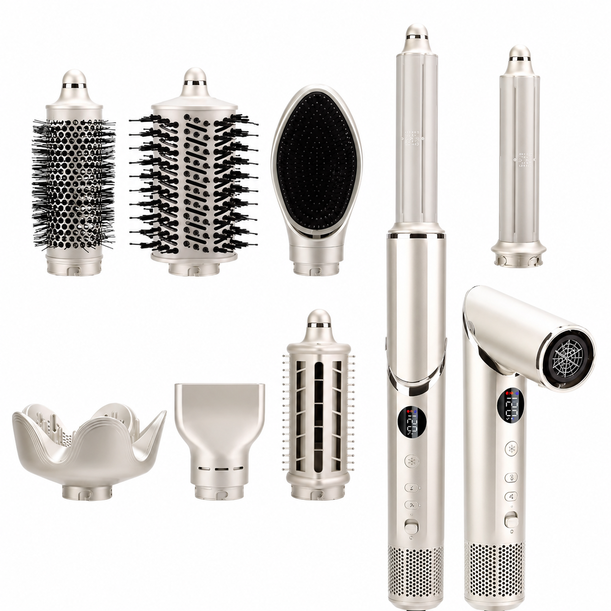 Fast Drying Professional 8 in 1 Air Styler 110000RPM Multi Styler Auto Hair Dryer Set Hot Air Brush Blow Dryer Volumizer